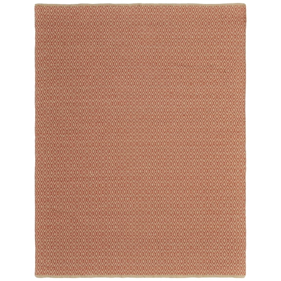 Morrison Modern Diamond, Red/Ivory, 4'-10" x 7'-10" Area Rug