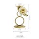thumbnail image 1 of Candelabros cónicos de oro francés, candelabros decorativos, candelabros para mesa o repisa, centros de mesa, bodas, cenas, fiestas, decoración del hogar, 1 of 6