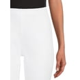 thumbnail image 3 of Time and Tru Women's Mid Rise 25" Inseam with Side Zip Closure Kick Flare Crop Pants, 3 of 5