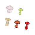 thumbnail image 4 of Jarrones de vidrio con forma de hongo Jarrones para plantas hidropónicas Jarrones decorativos lindos con flores 5 piezas, 4 of 9