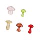 thumbnail image 4 of Jarrones de vidrio con forma de hongo, jarrones para plantas hidropónicas, jarrones decorativos y bonitos. 5 piezas, 4 of 9