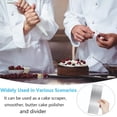 thumbnail image 4 of QZS Stainless Steel Cake Scraper, 8.6 inch Metal Cake Scraper Smoother, Leveler Scraper Cake Decorating Icing Smoother for Mousse Butter Cream Cake Decoration (1 Pcs), 4 of 7