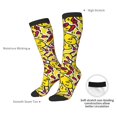 thumbnail image 4 of Fotbe Chicken Cartoon Calcetas Divertidas Estampadas para Hombre y Mujer, Calcetas de Algodón hasta la Rodilla para Caminar, Correr, Enfermería y Embarazo, 4 of 6