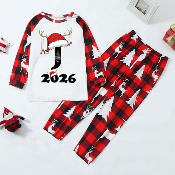 WILLBEST Pijamas Navideñas a Juego Para Toda la Familia, Pijamas Para Bebé Con Temática Navideña, Ropa de Estar Cómoda en Casa, Conjunto Estampado