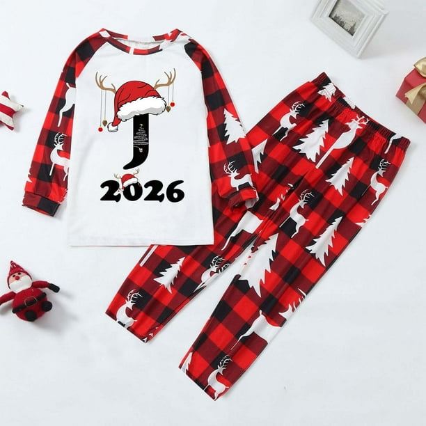 WILLBEST Pijamas Navideñas a Juego Para Toda la Familia, Pijamas Para Bebé Con Temática Navideña, Ropa de Estar Cómoda en Casa, Conjunto Estampado