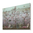 thumbnail image 2 of Designart 'Chinoiserie With Peonies and Birds II' Traditional Print on Natural Pine Wood, 2 of 5