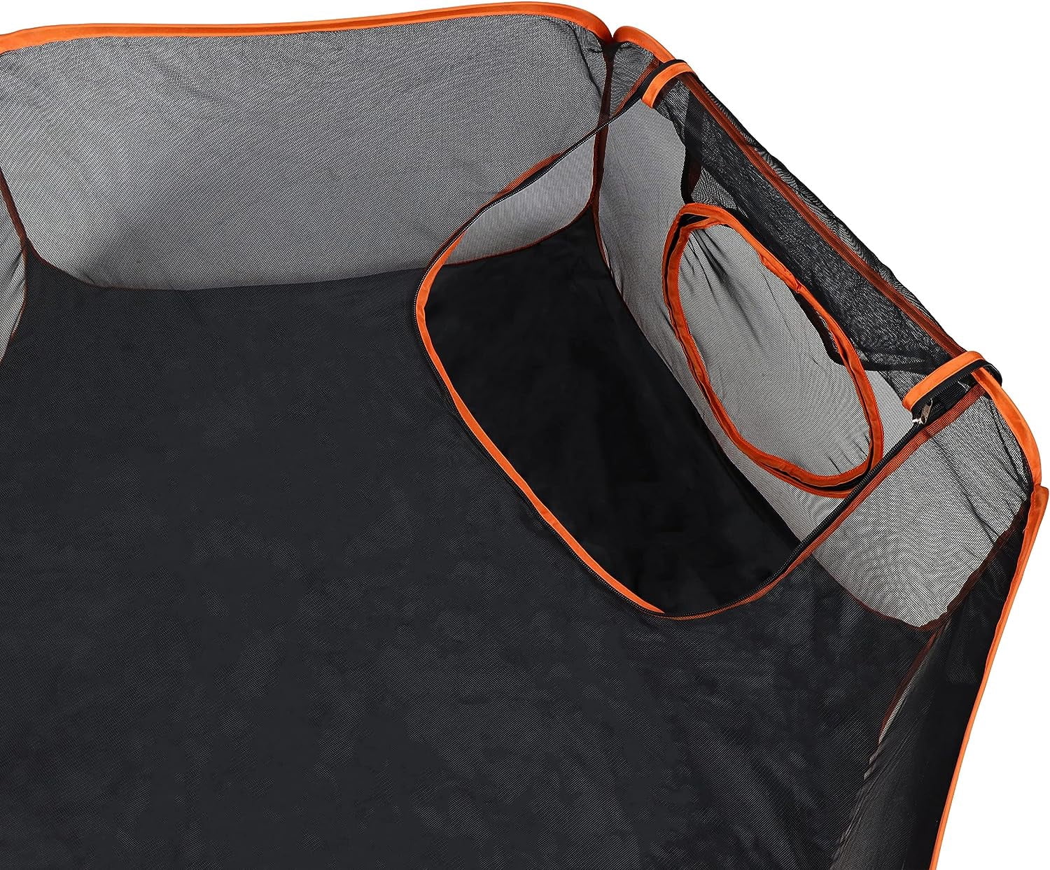 Dog Playpen Indoor Outdoor 4 Foot  Tent with Exercise Tunnel - Orange   Travel Playpen for Puppies, Kittens, Rabbits, Guinea Pigs, and Small Pets - Portable Enclosed Mesh Pen with