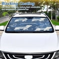 thumbnail image 6 of Car Windshield Sunshade with Ring - Foldable UV Protection Sun Shade for Front/Back Window, Heat Insulation,Bears, 6 of 6