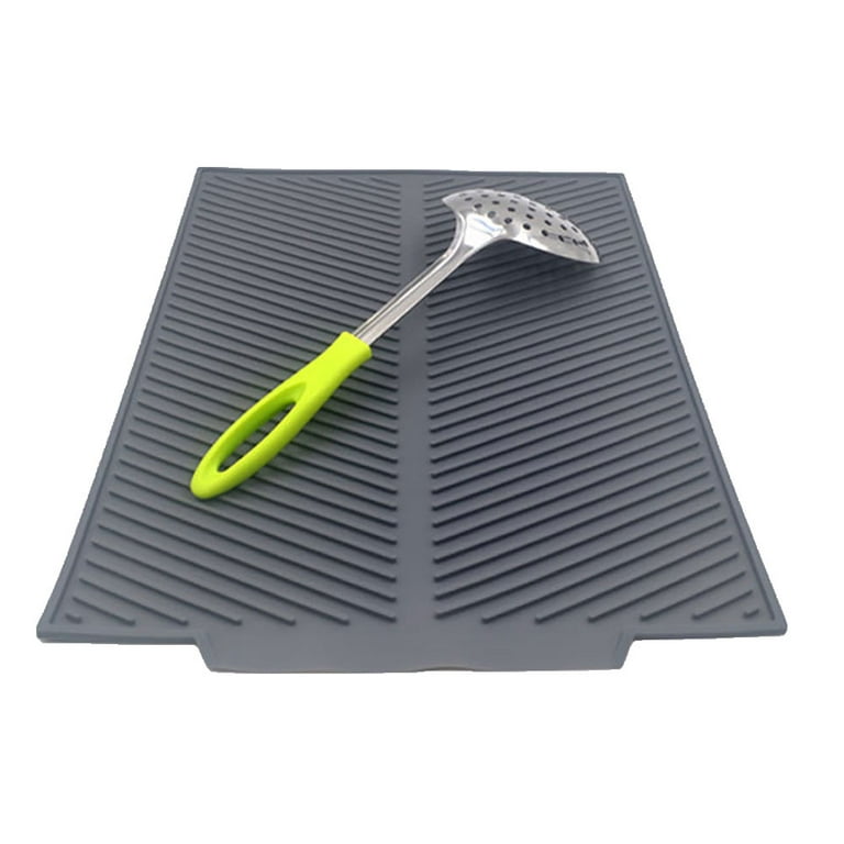 Silicone Heat Resistant Mat For Kitchen, Large Non-slip Placemat For Pot,  Thick Countertop Protector Mat For Chopping Board And Drainage Mat