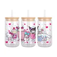 thumbnail image 1 of Sticker UV DTF Transfer Sanrio Cute Characters For 16oz Wrap GLASS Cups High Temperature Resistance DIY Waterproof Custom Decals, 1 of 1