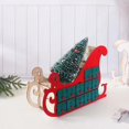 thumbnail image 3 of Calendario de Adviento de madera para casa del árbol, Cuenta atrás, decoración de fiesta de Navidad, 24 cajones con adorno de luz LED, 3 of 4