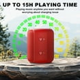 thumbnail image 3 of IPX6 Waterproof Bluetooth Speakers Portable Speakers Bluetooth Wireless 15H Playing Time 360°Stereo Sound,TWS Paring with Bass Dual Pairing for Outdoor Travel，Gift Ideas, 3 of 9