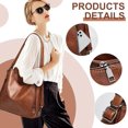 thumbnail image 2 of Arcticwind 3PCS Hobo Crossbody Bags Set for Women,Purses,Shoulder Handbags,3 in 1 Convertible Backpack for Ladies Shoulder Bags Satchel Bags,PU Leather,with Wallet Adjustable Straps for Ladies Tote, 2 of 7