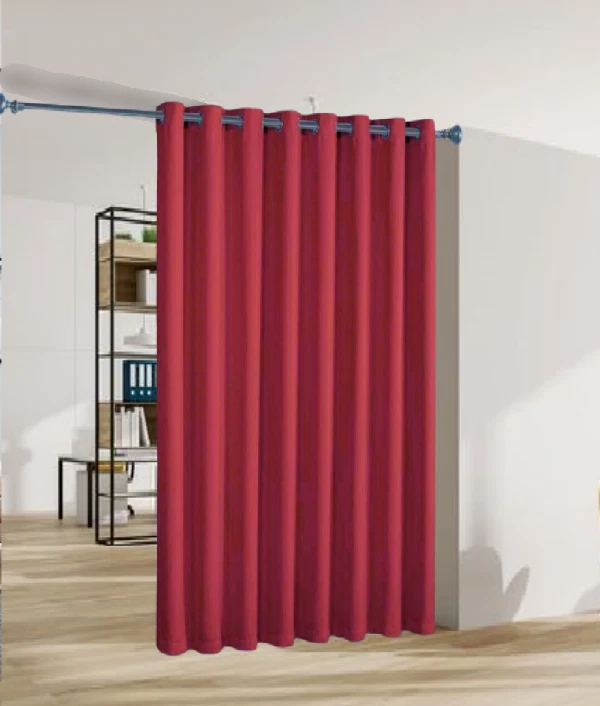 Gorgeous Home Linen Versatile K100 Dark Red Thermal Blackout Patio Door Window Grommet Curtain Extra Wide Room Divider 100" Wide X 84" Length 1Pc