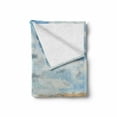thumbnail image 2 of Cloud Soft Flannel Fleece Throw Blanket, Oil Painting Style Illustration of a Man on the Beach in a Cloudy Day, Cozy Plush for Indoor and Outdoor Use, 70" x 90", Sand Brown White, by Ambesonne, 2 of 6