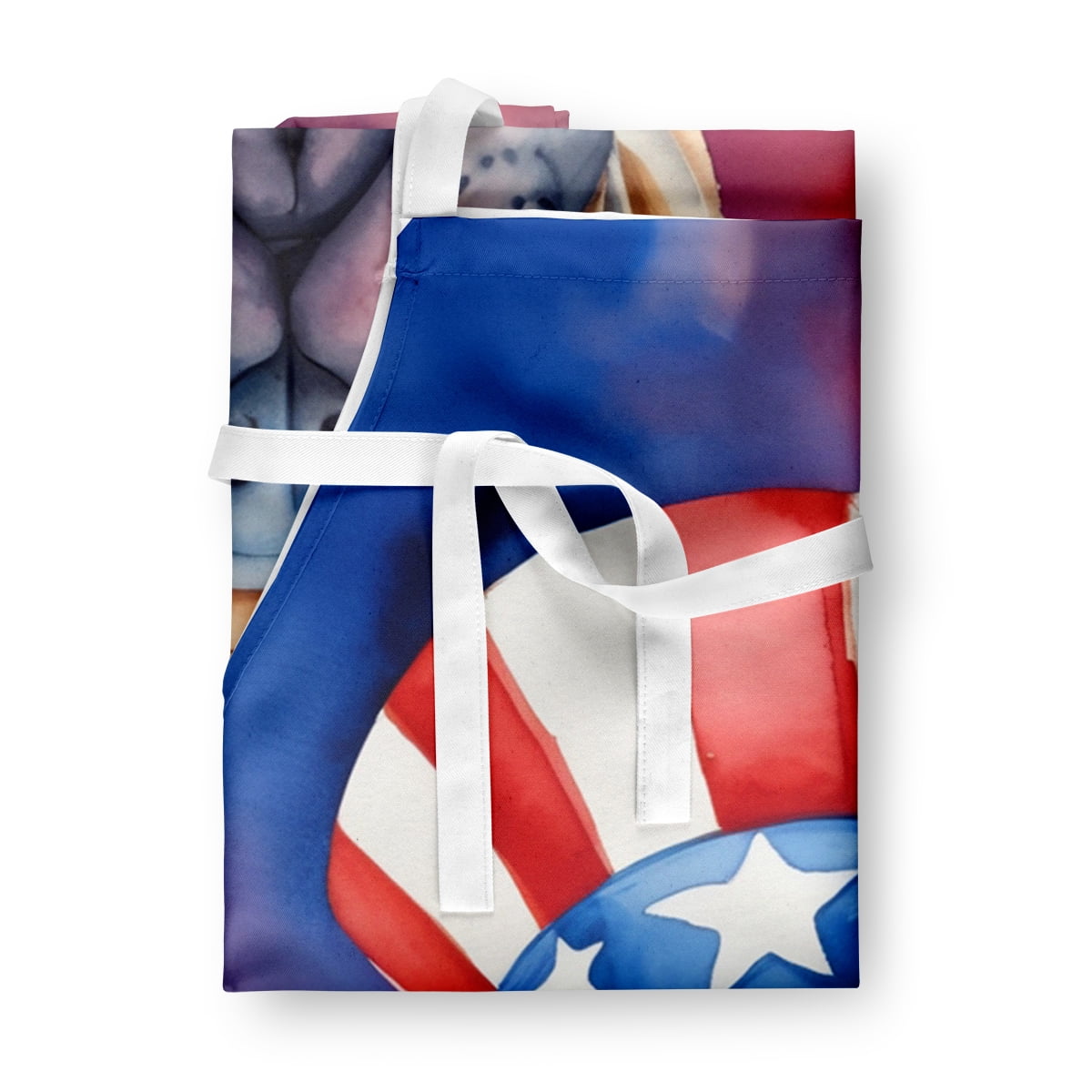 Shar Pei Patriotic American Apron 27 in x 30 in