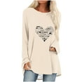 thumbnail image 2 of Aqestyerly Chandail Décontracté pour Femmes Imprimé Saint-Valentin Manches Longues Col Rond, 2 of 4