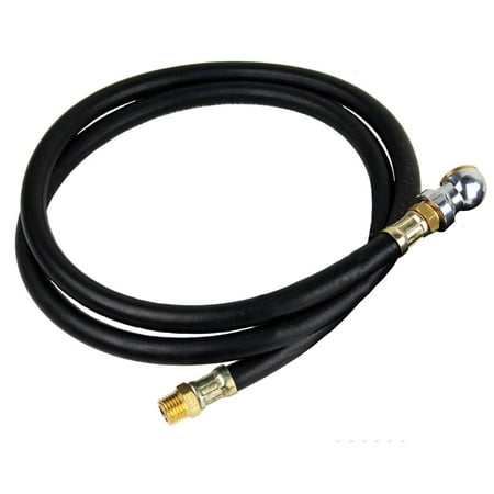 Replacement Air Hose Whip w Tire Chuck 1/4