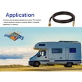 thumbnail image 5 of Flame King 48'' Quick Connect Propane Hose of Rubber/brass, 3/8" ID Female Sae Gas Flare Fitting for Rvs & Vans, 5 of 7