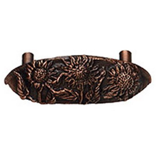 Premier Hardware Designs PHDC-13-NP 3 Inch Center-To-Center Sunflower Cup Cabinet Pull, Natural Pewter