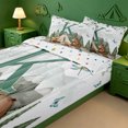 thumbnail image 3 of meiyoeat Outdoor Rv Camping Zipper Twin Comforter Sets with Fitted Sheet and 2 Pillowcases For Boys,Swild Bear Fox Alphabet K Print Zipper Bedding Set,Polkadot Reversible,4-Piece, 3 of 7