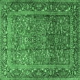 thumbnail image 1 of Ahgly Company Indoor Square Persian Emerald Green Traditional Area Rugs, 5' Square, 1 of 4