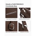 thumbnail image 4 of Bandolera WESTBRONCO para mujer, tamaño mediano, color café, 4 of 9