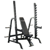 Body-Solid - SDIB370 Olympic Bench Rack Combo - BLACK