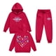 thumbnail image 1 of Pop cazadora para niña Demon Hunters Printed Anime Print Long-Sleeved Hooded Sweatshirt Set for Children 3-16 Years （Red）, 1 of 2