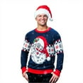 thumbnail image 1 of Vintage Laughing Santa Sweater Men's Ugly Christmas Sweater, 1 of 2