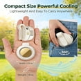thumbnail image 7 of 2026 New Portable Silent Mini Bladeless Electric Fan, Small Clip on Fan Portable for Shirt & Waist, Rechargeable Adjustable 3-Speed Suspended Whirlwind Fans for Outdoor Travel & Office, 7 of 7