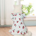 thumbnail image 4 of Walbest Summer Pet Clothes Cherry Shirt Dog Skirt Sweet Cat Dog Clothes Summer Princesses Pet Supply, 4 of 9