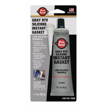 Pro Seal RTV Silicone Sealant,3 oz.,Gray  79006