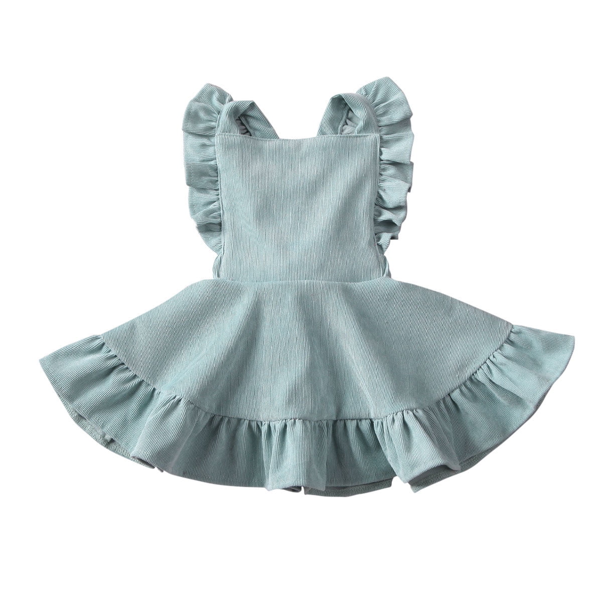 luethbiezx Kids Baby Girl Toddler Clothes Ruffle Skirt Backless Party Dress