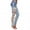 White, variant on Puntoco Womens pants clearance，Women Lace Hollow Out Floral Appliques Skinny Denim Jeans Pencil Pants