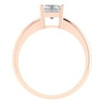 thumbnail image 4 of Clara Pucci 14K Rose Gold 1.75ct WhiteSapphire Solitaire Ring for Women, 4 of 8