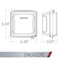 thumbnail image 2 of Hubbell 2-Gang Vertical Mount Non-Metallic In-Use Outdoor Outlet Cover, 2 of 7