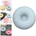 thumbnail image 2 of Silicone Donut Baking Molds, Non-Stick Ring Cake Baking Pans, Heat Resistant Donut Molds, DIY Doughnut Baking tools, Food-Grade Silicone Baking Pans, Home Kitchen Doughnut Molds,8.46 in,Sky Blue, 2 of 6