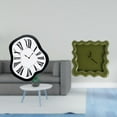thumbnail image 2 of Reloj de pared moderno con números distorsionados, diseño electrónico decorativo de acrílico silencioso con efecto de fusión, ideal para el ho, 2 of 8