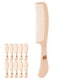 thumbnail image 3 of Peine para peinar el cabello, 10 piezas Peine de dientes anchos Peinado Peine ancho Peluquería Peine de dientes anchos Tecnología innovadora, 3 of 8