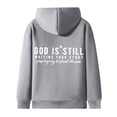 thumbnail image 7 of Ediodpoh Unisex Print Oversized Fall Tops Long Sleeve Autumn Winter Jacket Hoodies for Women Zip up with Pockets Grey XXL, 7 of 7