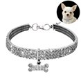 thumbnail image 1 of Pet Collar Rhinestone Bone Elastic Dog Collar Pet Necklace Collar for Dogs Cats, 1 of 9