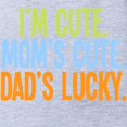 thumbnail image 2 of CafePress - Luckydad - Cute Infant Baby Football Bodysuit, 2 of 3