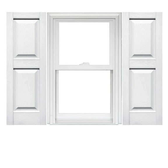 Mid America Raised Panel Shutters 14 3/4 Inch Width (1 Pair)