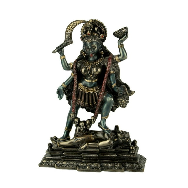 Kali Hindu Goddess Standing On Lord Shiva Statue