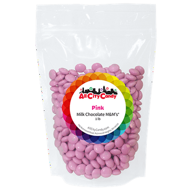 Milk Chocolate Candies (PINK) -  1 lb. Bulk Bag (Perfect for Baking, Cake decoration, Candy buffet, Baby shower, Girl birthday and more...)