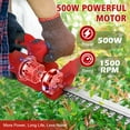 thumbnail image 2 of Cordless Electric Hedge Trimmer 24V, 20" Double Blade Hedge Clipper with Fast Charging, Lightweight Ergonomic Garden Trimming Tool, 2 of 9