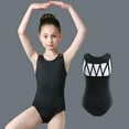 thumbnail image 5 of HBFAGFB Girls Jumpsuit Lightweight and Breathable Sleeveless Dancewear for Fitness Swimming Black Size 110, 5 of 7