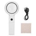 thumbnail image 1 of 5x 11x Magnifying Glass USB 8 LED Illuminated Handheld Magnifier for Seniors, 1 of 5