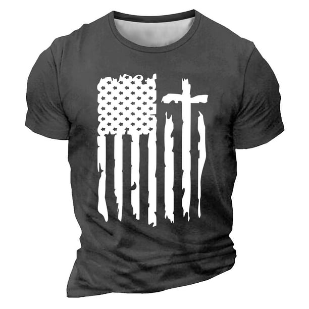 Camisetas de Manga Larga para Hombres Imprimir Casual Cuello Redondo Camiseta de Manga Corta, Camisetas de Manga Larga para Hombres Algodón